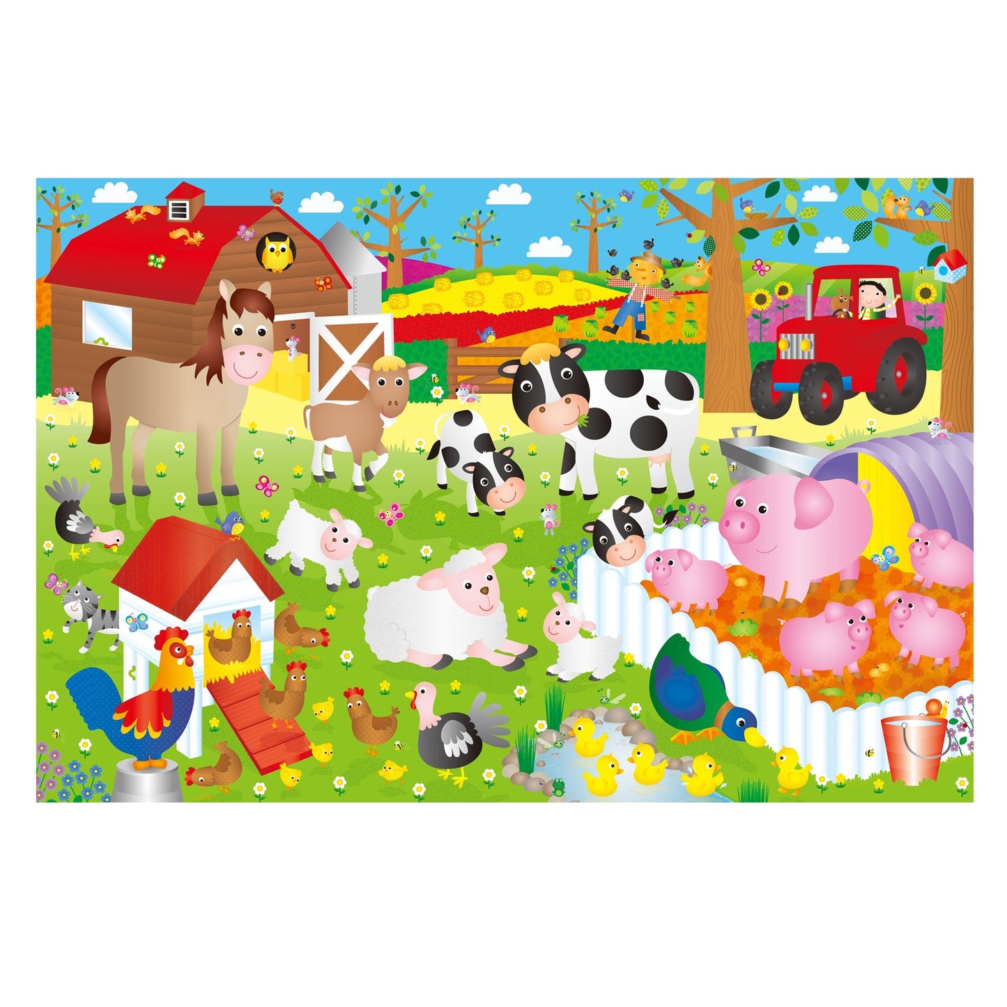 Giant Floor Puzzle - Farm